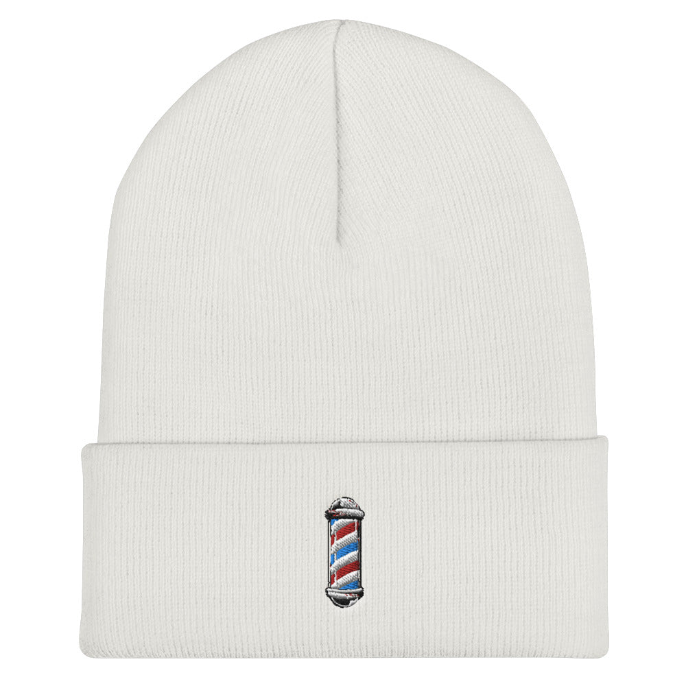 Barber Pole Cuffed Beanie