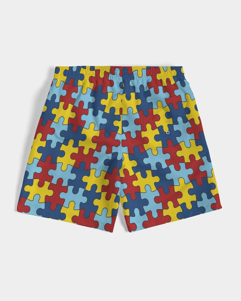 Autism Awareness FC4 Men's Swim Trunk