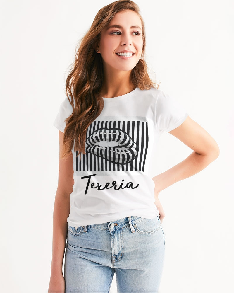 Pin Stripe Lips Women's Tee