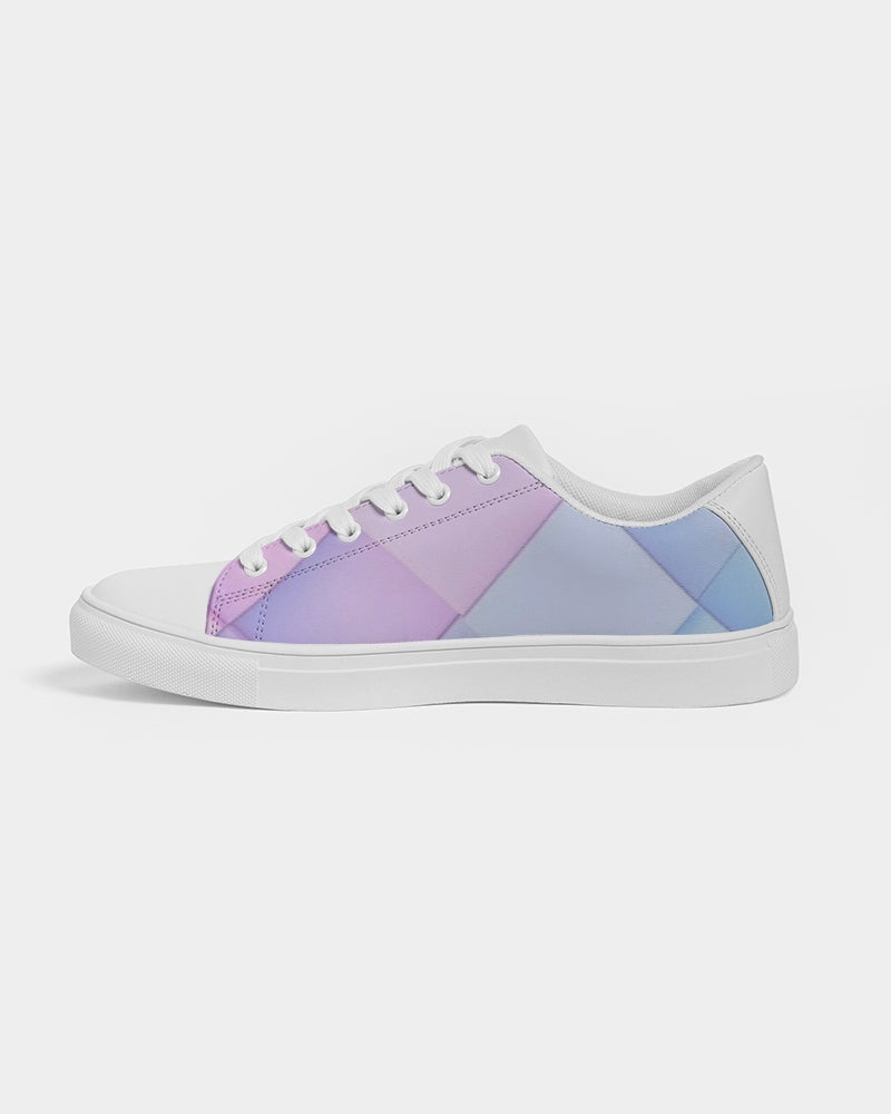 Pastel diamonds Women's Faux-Leather Sneaker