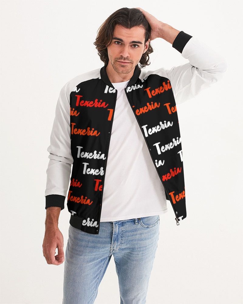 Texeria Monogram Red Men's Bomber Jacket