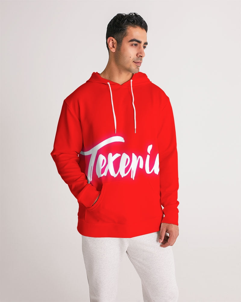 White logo Script Men's Hoodie