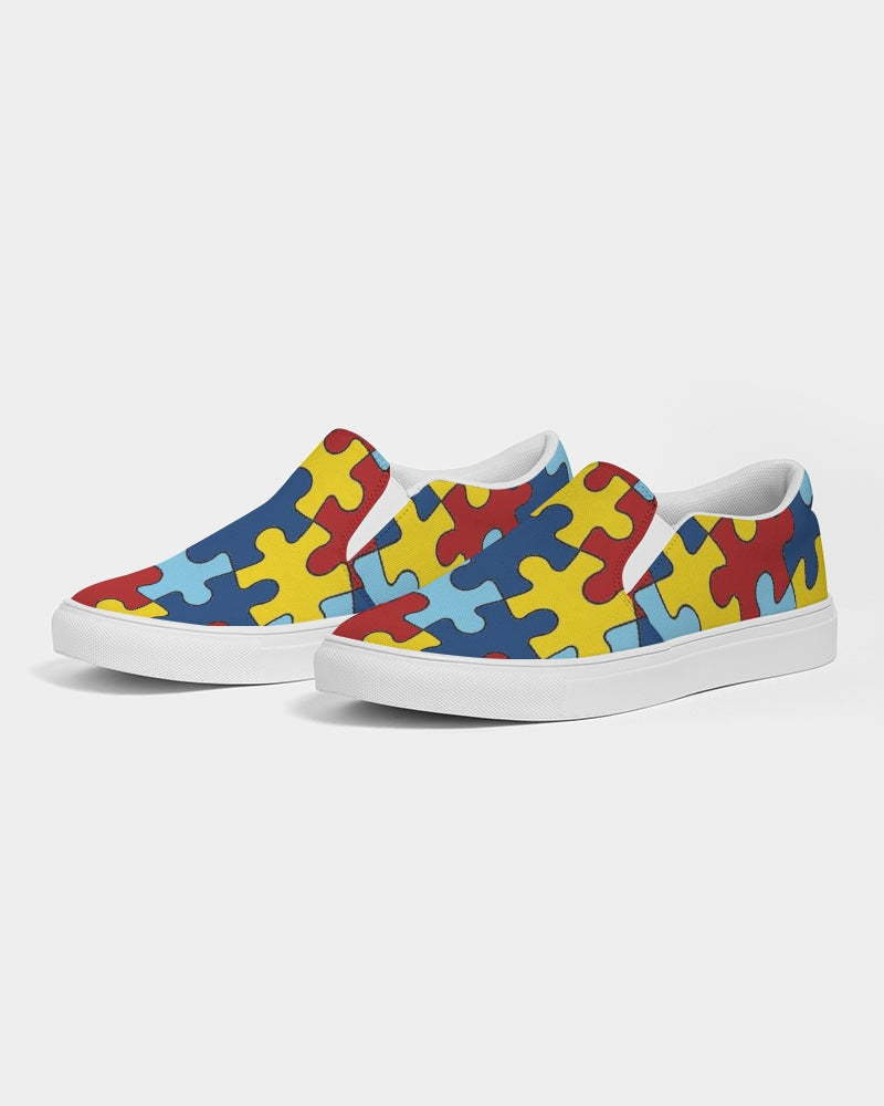 Autism Awareness FC4 Women's Slip-On Canvas Shoe