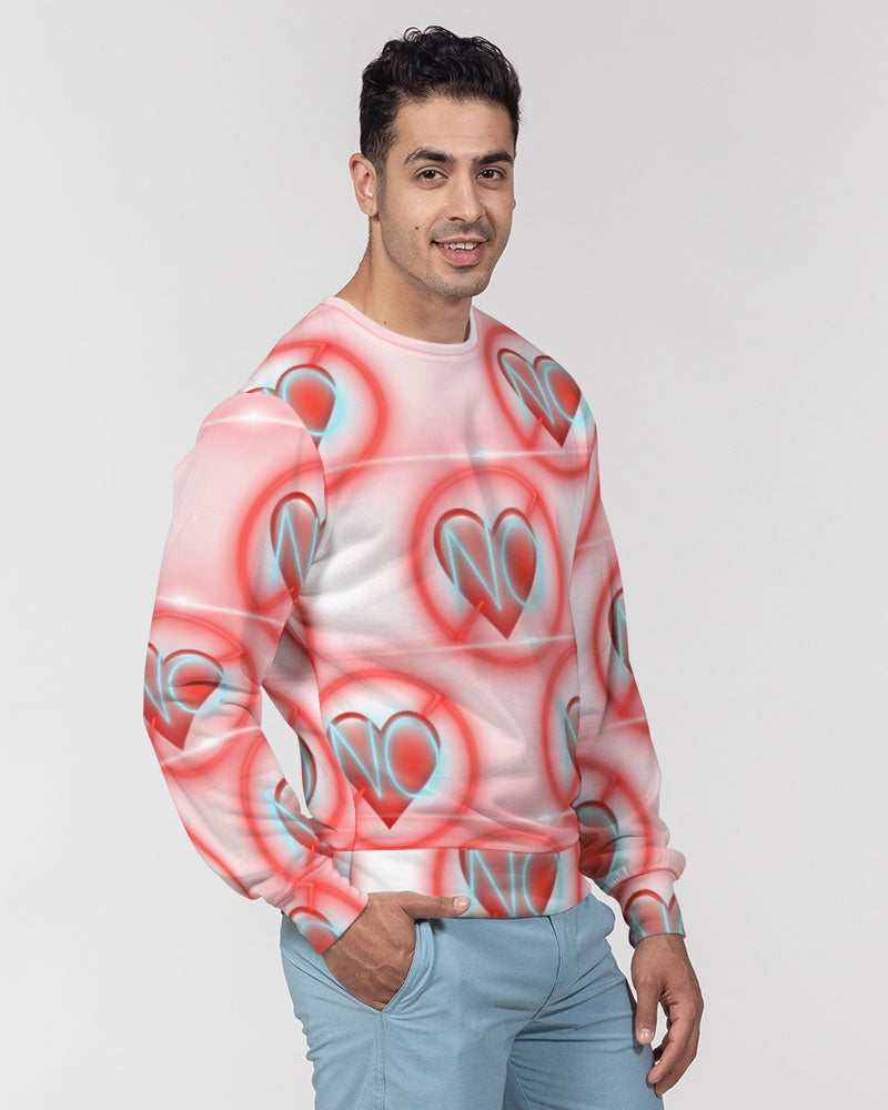 No love 2 Men's Classic French Terry Crewneck Pullover