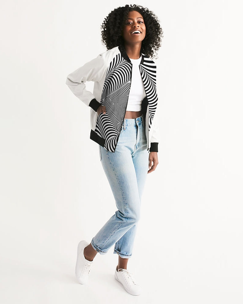 Optical illusion Women's Bomber Jacket