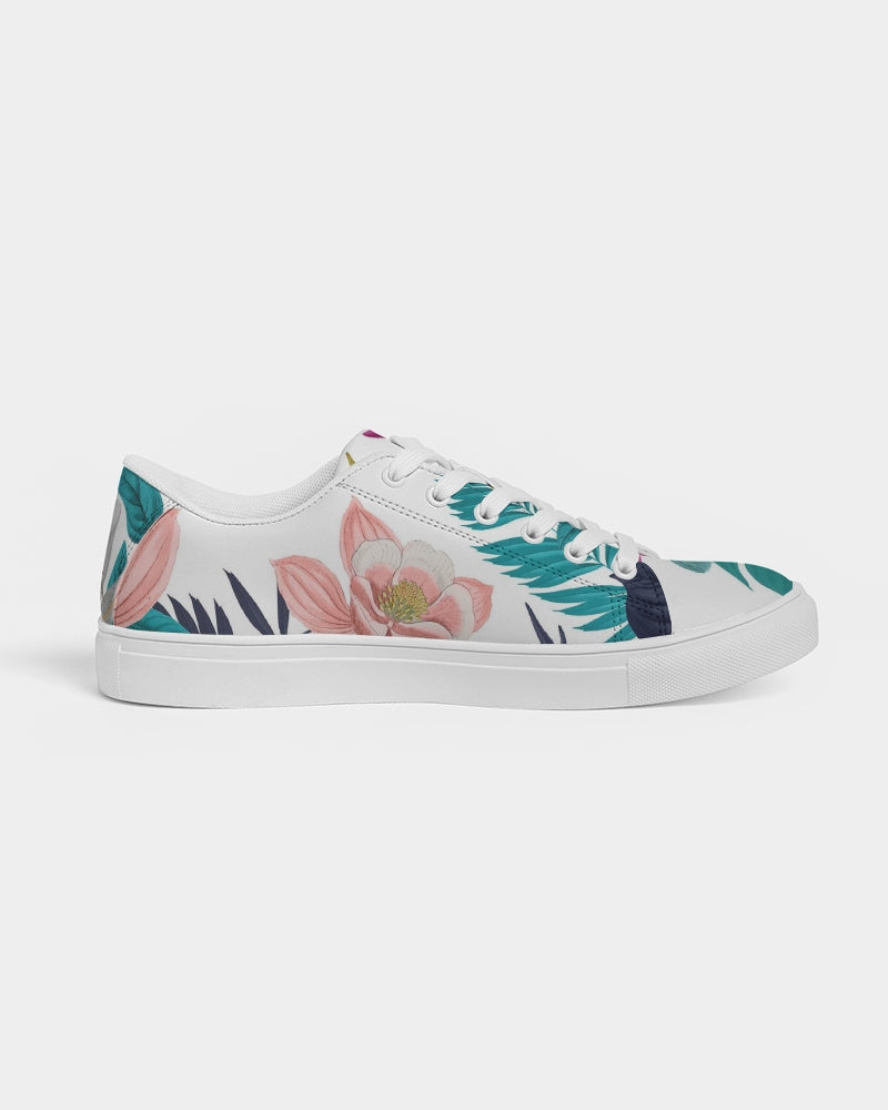 Warm Floral Women's Faux-Leather Sneaker