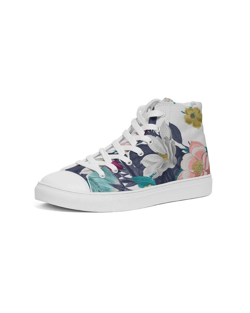 Warm Floral Women's Hightop Canvas Shoe