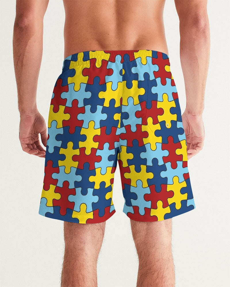 Autism Awareness FC4 Men's Swim Trunk