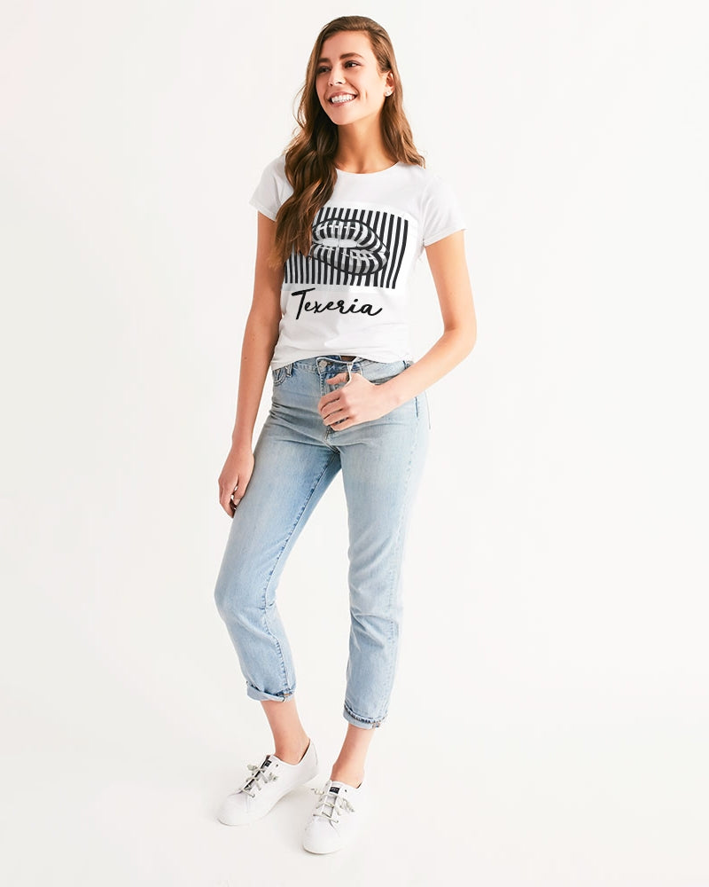 Pin Stripe Lips Women's Tee