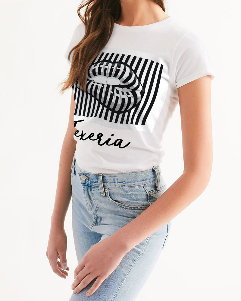 Pin Stripe Lips Women's Tee