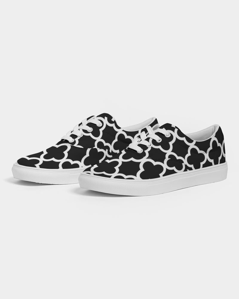 Quatrefoil Women's Lace Up Canvas Shoe