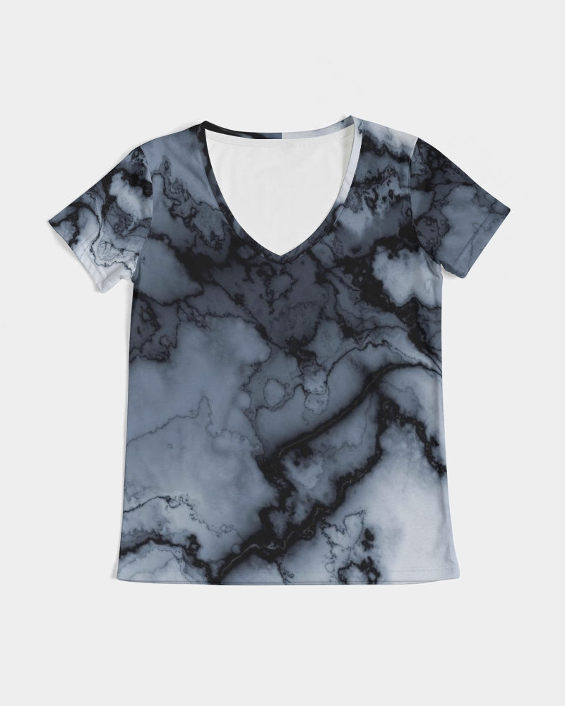 Marble Women's V-Neck Tee