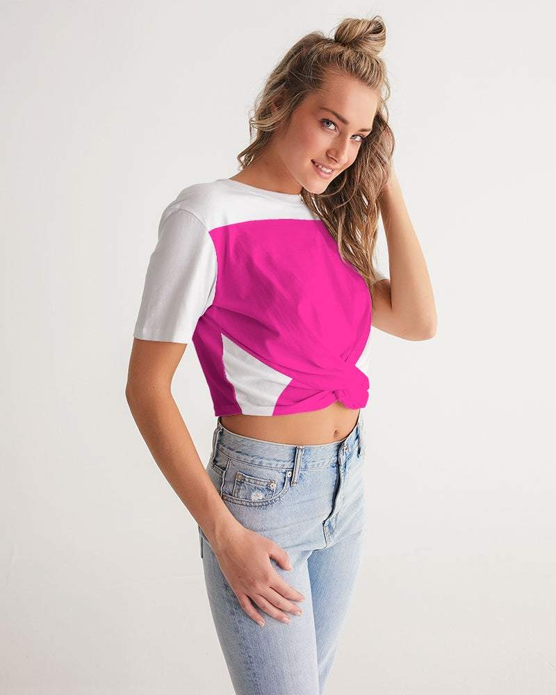 Azalea Women's Twist-Front Cropped Tee
