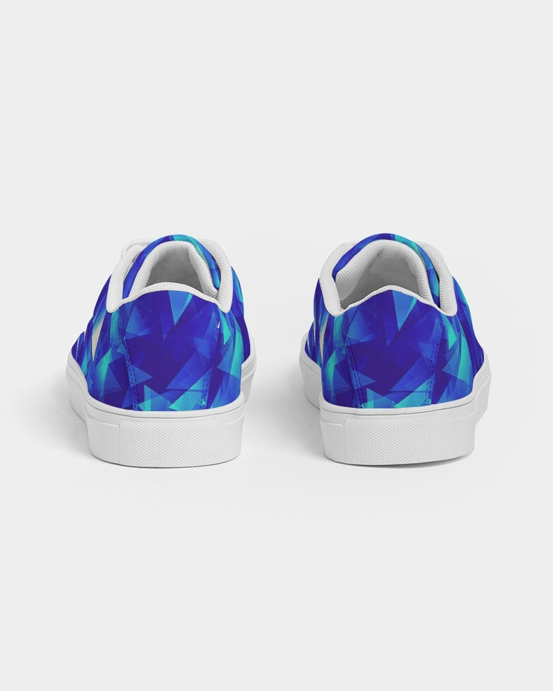 Crystal Blue Women's Faux-Leather Sneaker
