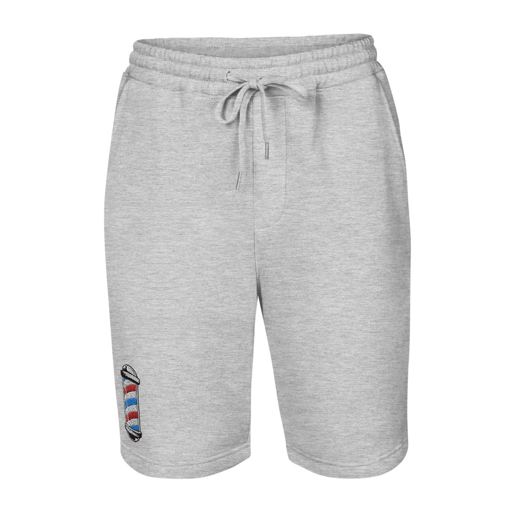 Barber Pole Men's fleece shorts