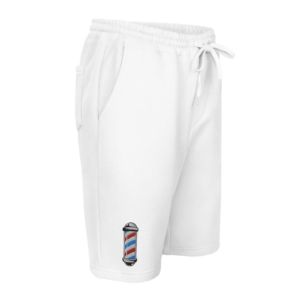 Barber Pole Men's fleece shorts