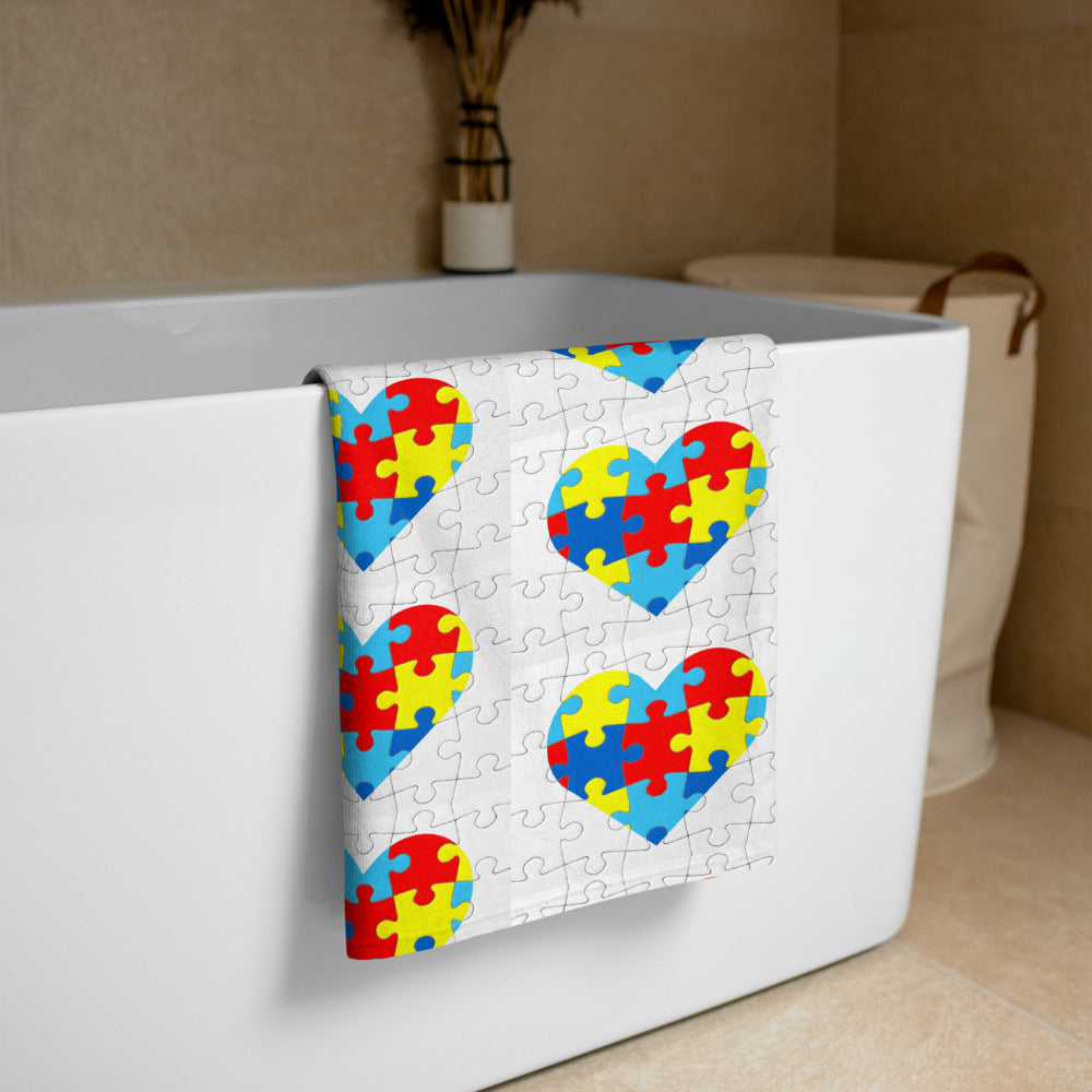 Autism Awareness FC2 Beach Towel