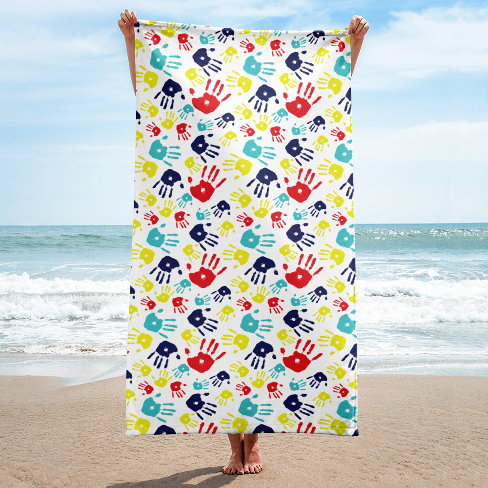 Autism Awareness Beach Towel