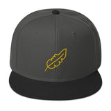 Feather Snapback Hat (Yellow)