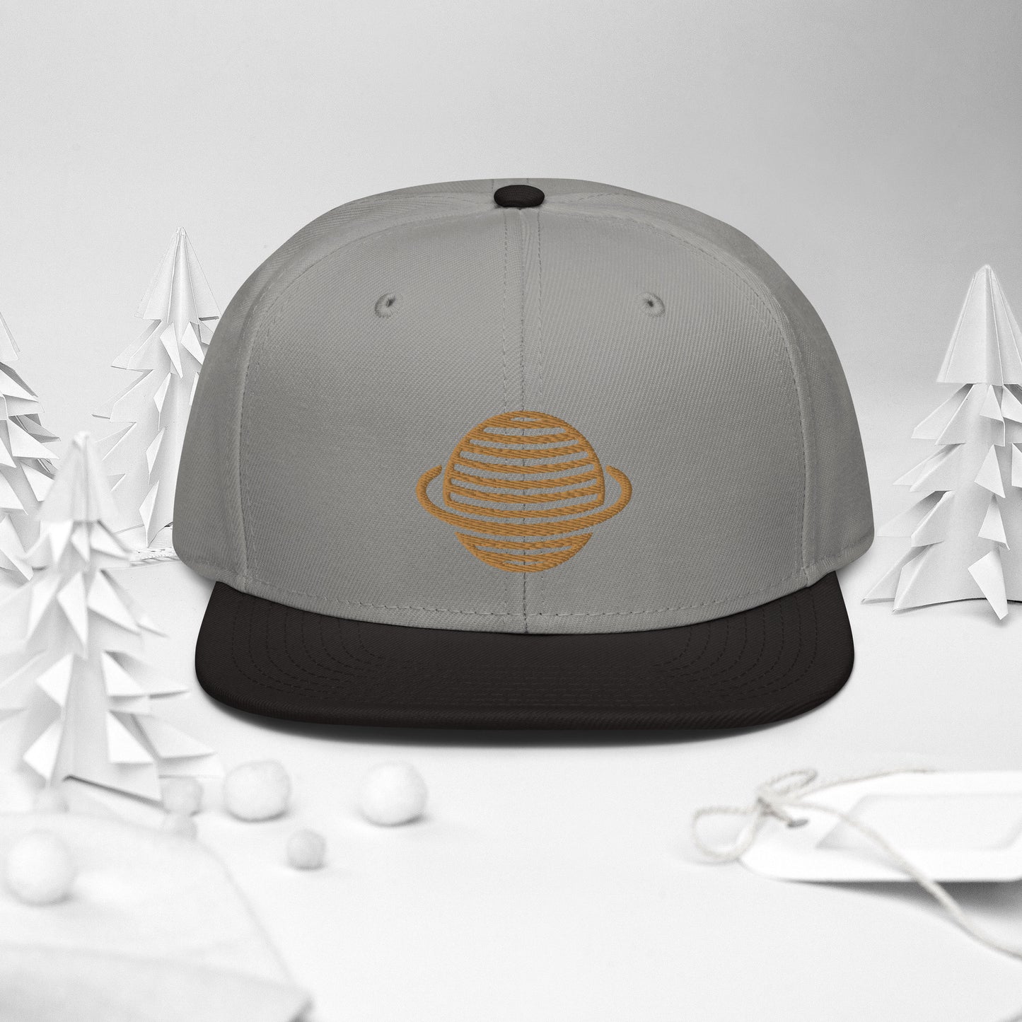 Saturn Snapback Hat (Gold)
