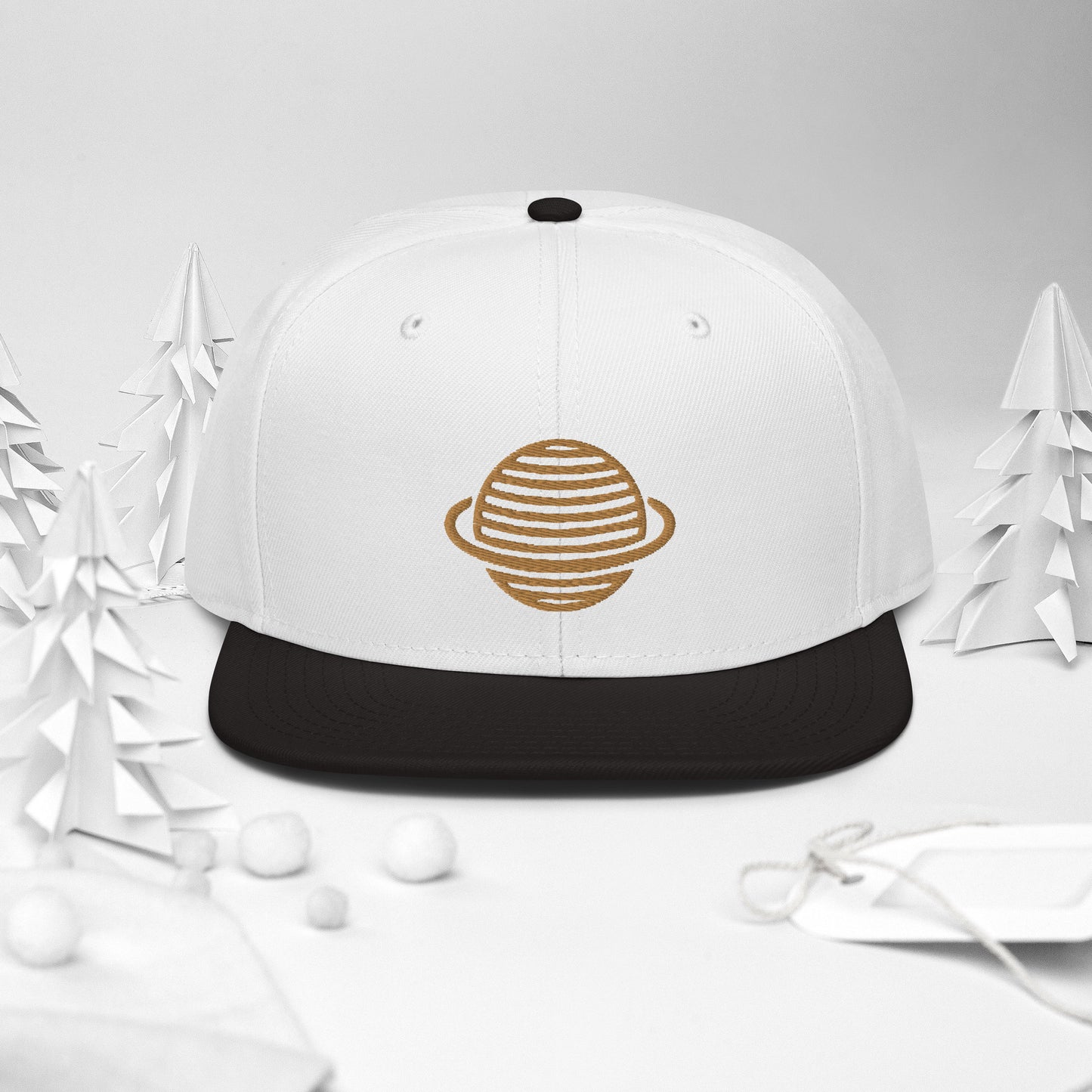 Saturn Snapback Hat (Gold)