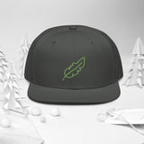 Feather Snapback Hat (Lime)