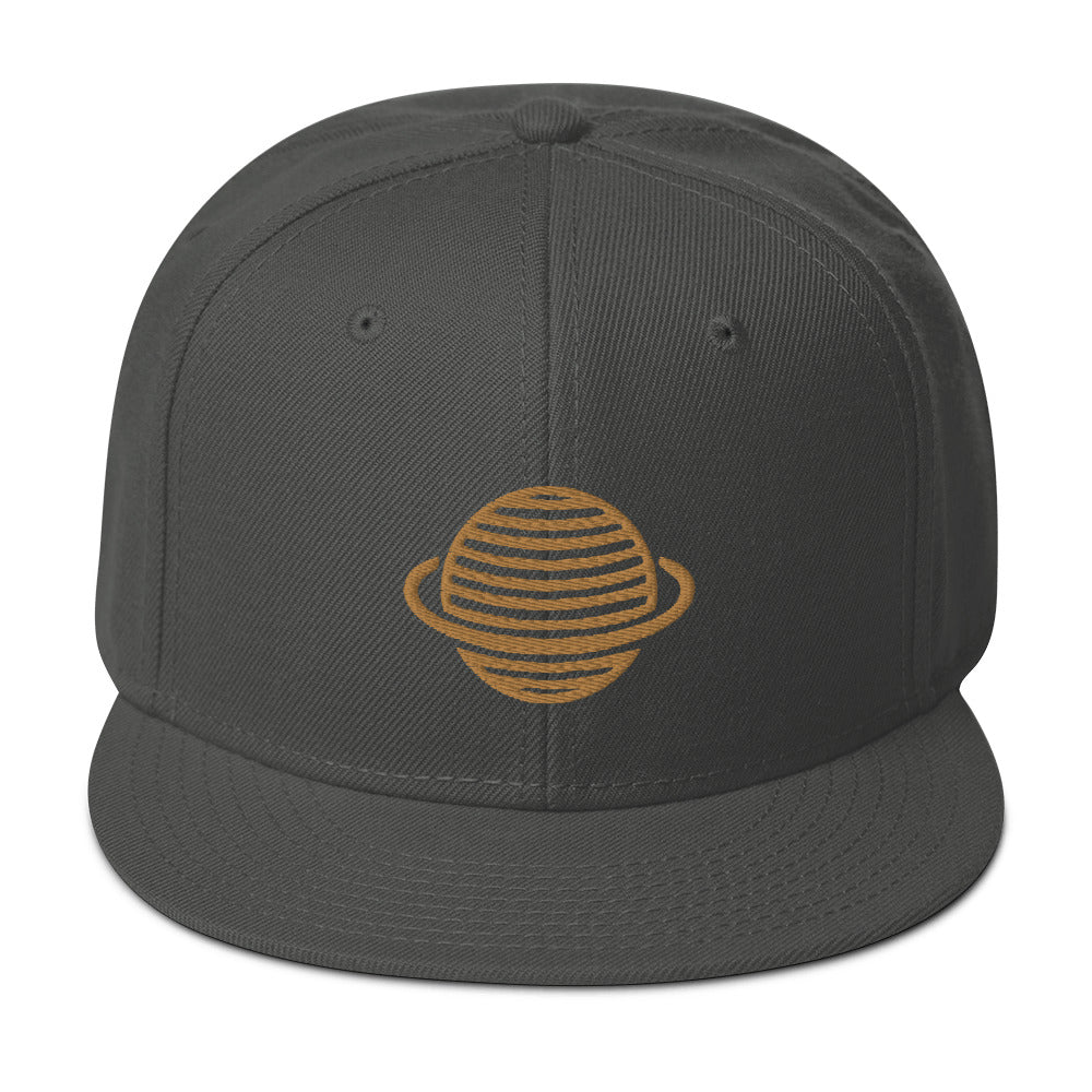 Saturn Snapback Hat (Gold)