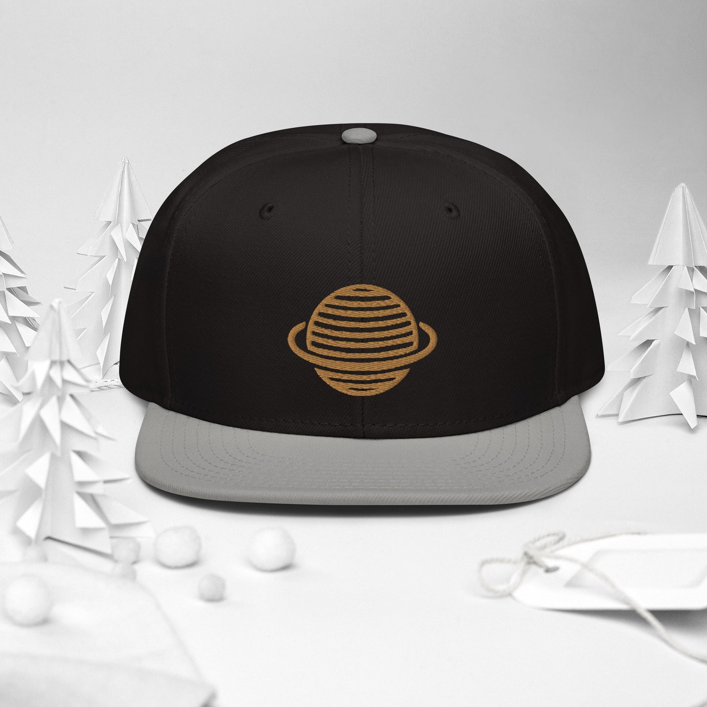 Saturn Snapback Hat (Gold)