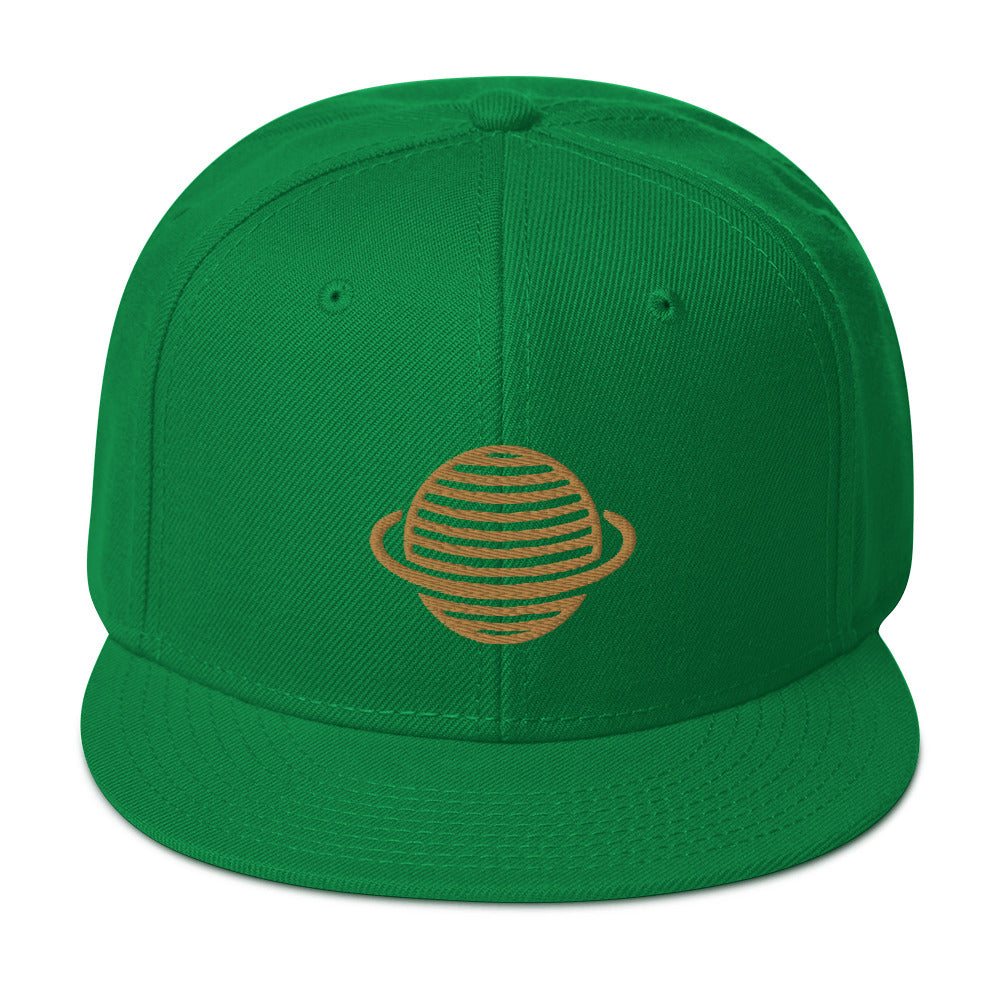 Saturn Snapback Hat (Gold)