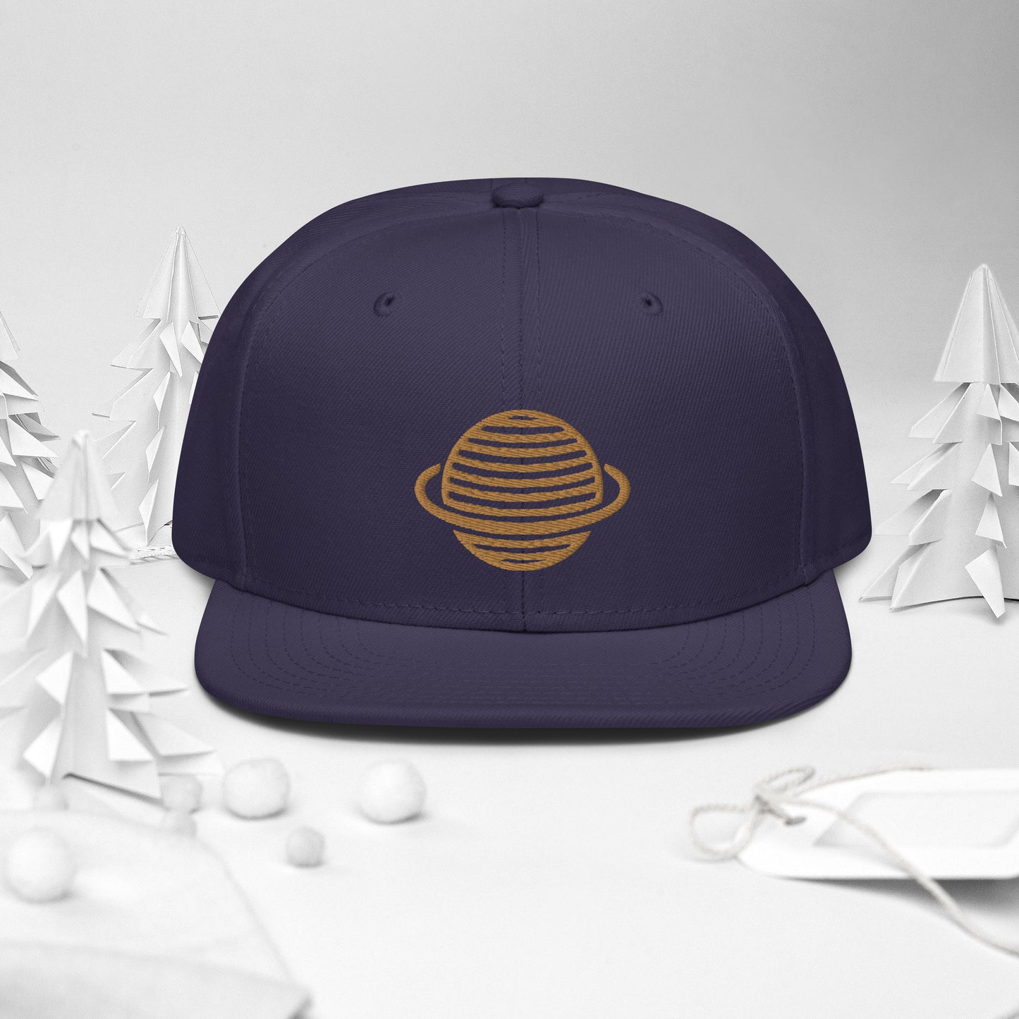 Saturn Snapback Hat (Gold)