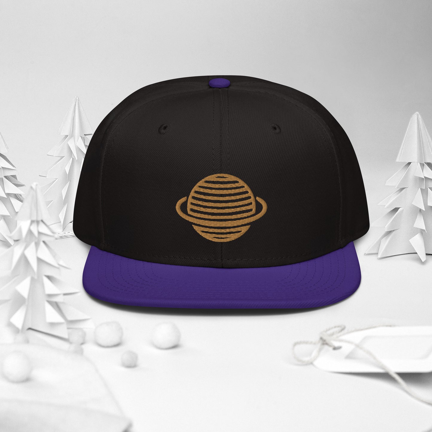 Saturn Snapback Hat (Gold)
