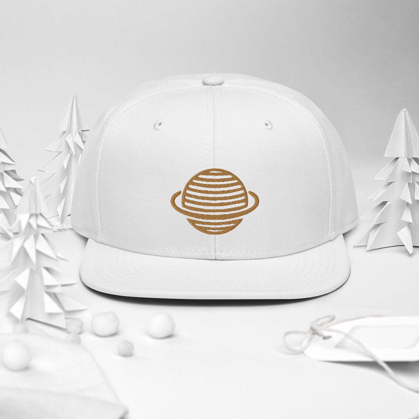 Saturn Snapback Hat (Gold)