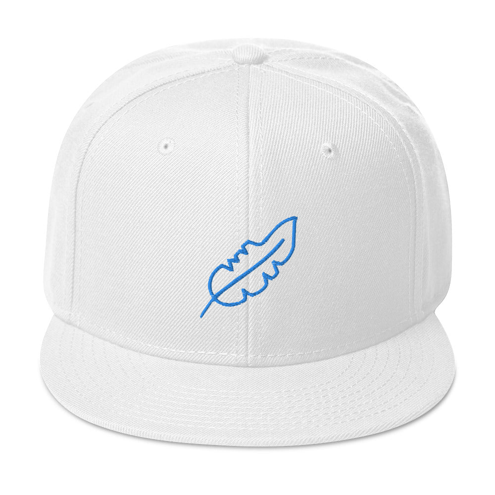 Feather Snapback Hat (Royal Blue)