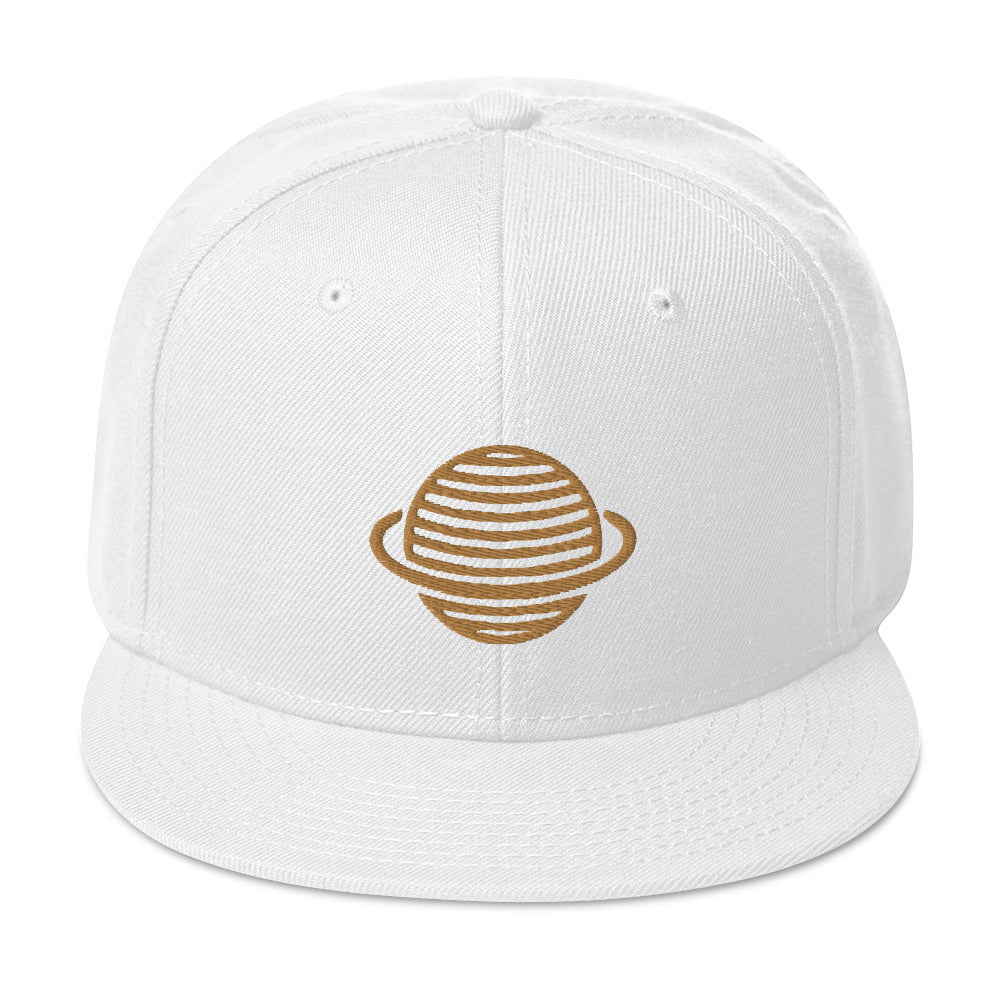 Saturn Snapback Hat (Gold)