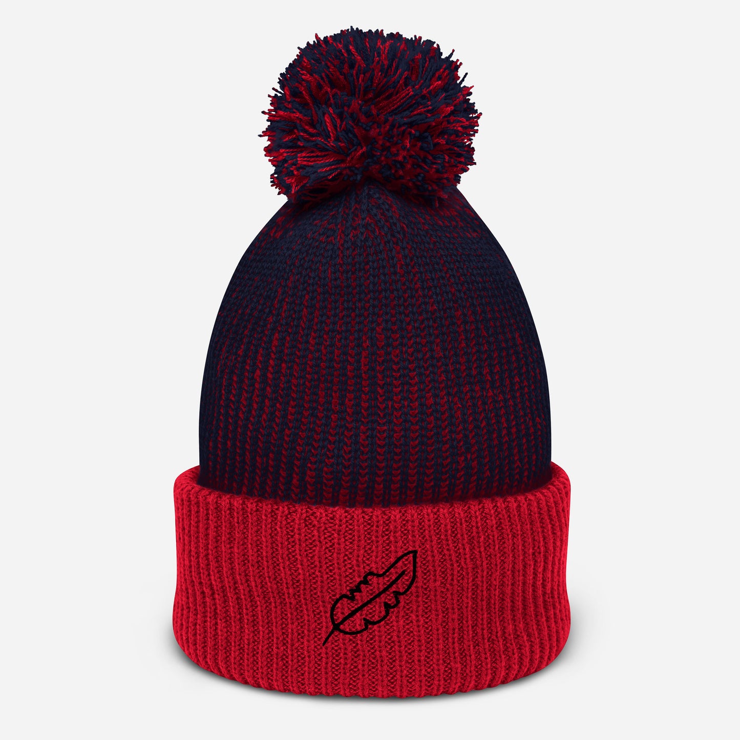 Feather Pom-Pom 2 Tone (Black)