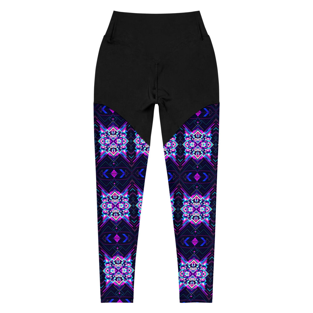 Aztec Pink 5 Sports Leggings