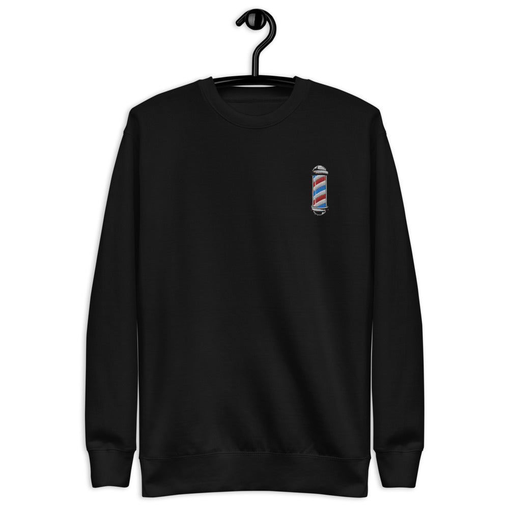 Barber Pole Unisex Fleece Pullover