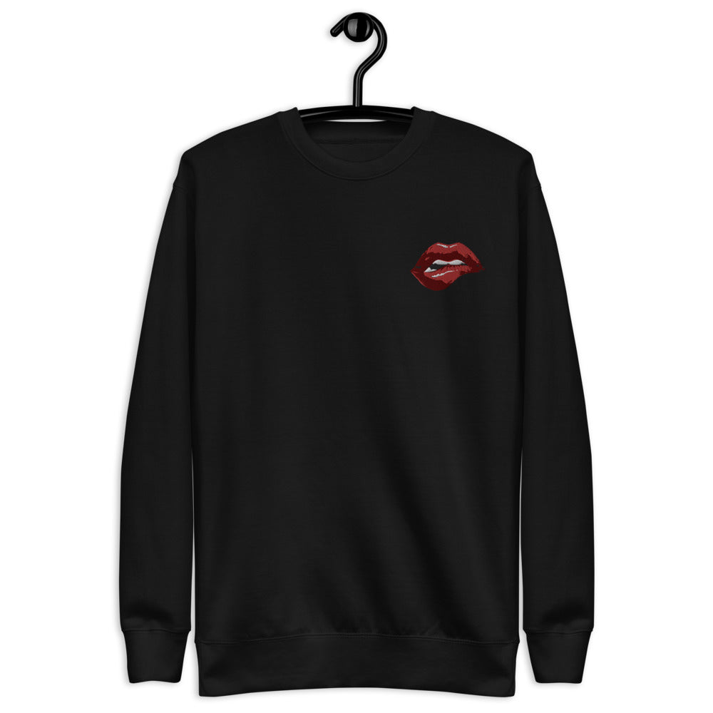 Lips Unisex Fleece Pullover