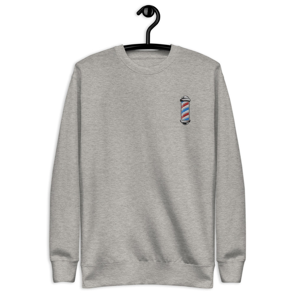 Barber Pole Unisex Fleece Pullover