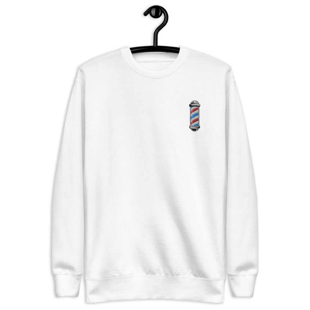 Barber Pole Unisex Fleece Pullover