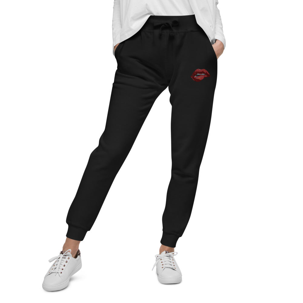 Lips Unisex fleece sweatpants