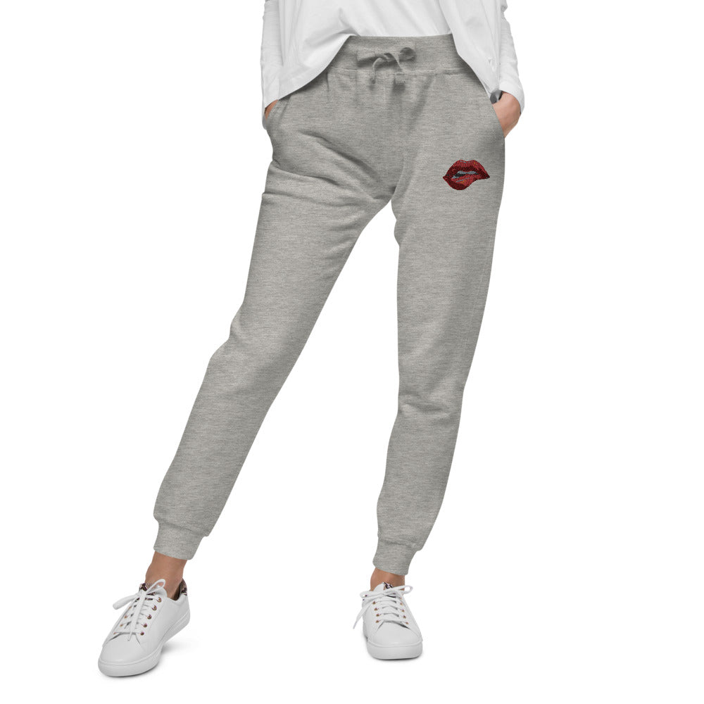 Lips Unisex fleece sweatpants