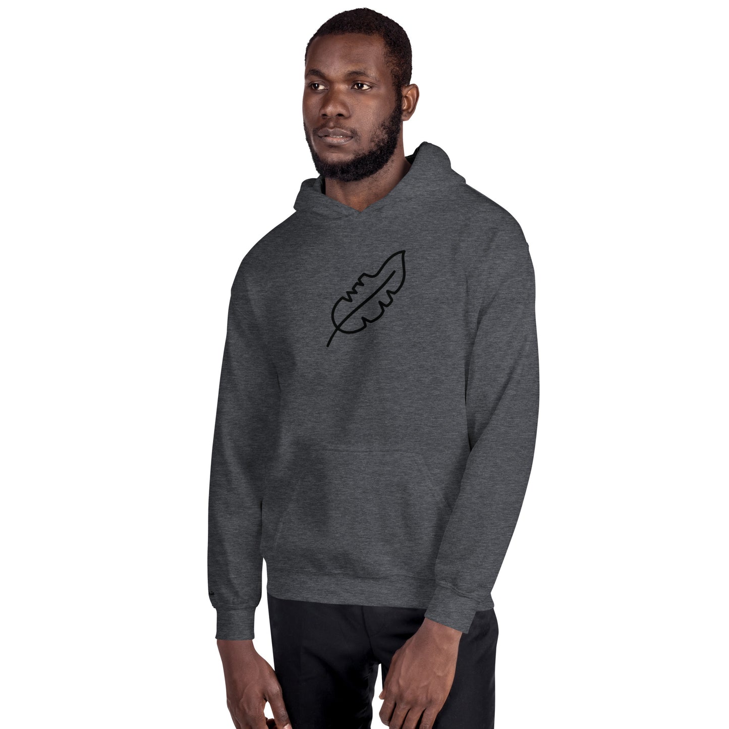 Feather Unisex Hoodie (Black)