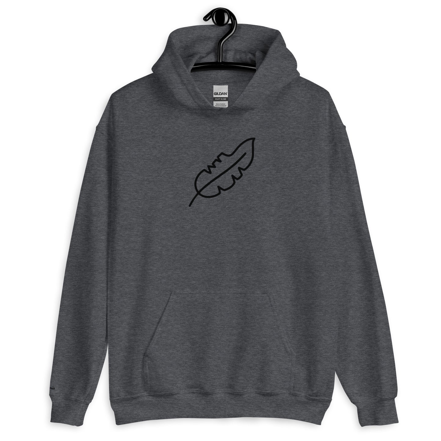 Feather Unisex Hoodie (Black)