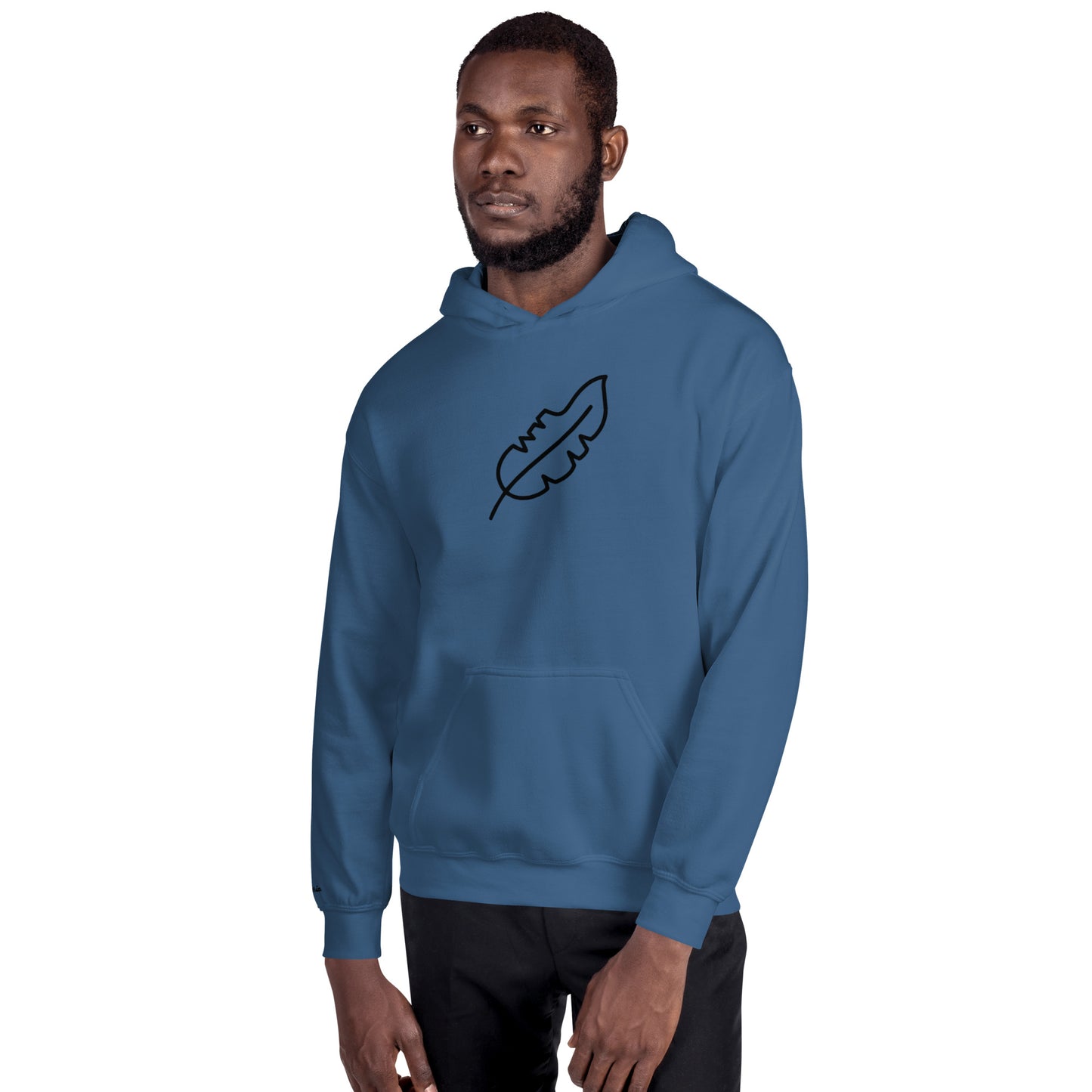 Feather Unisex Hoodie (Black)