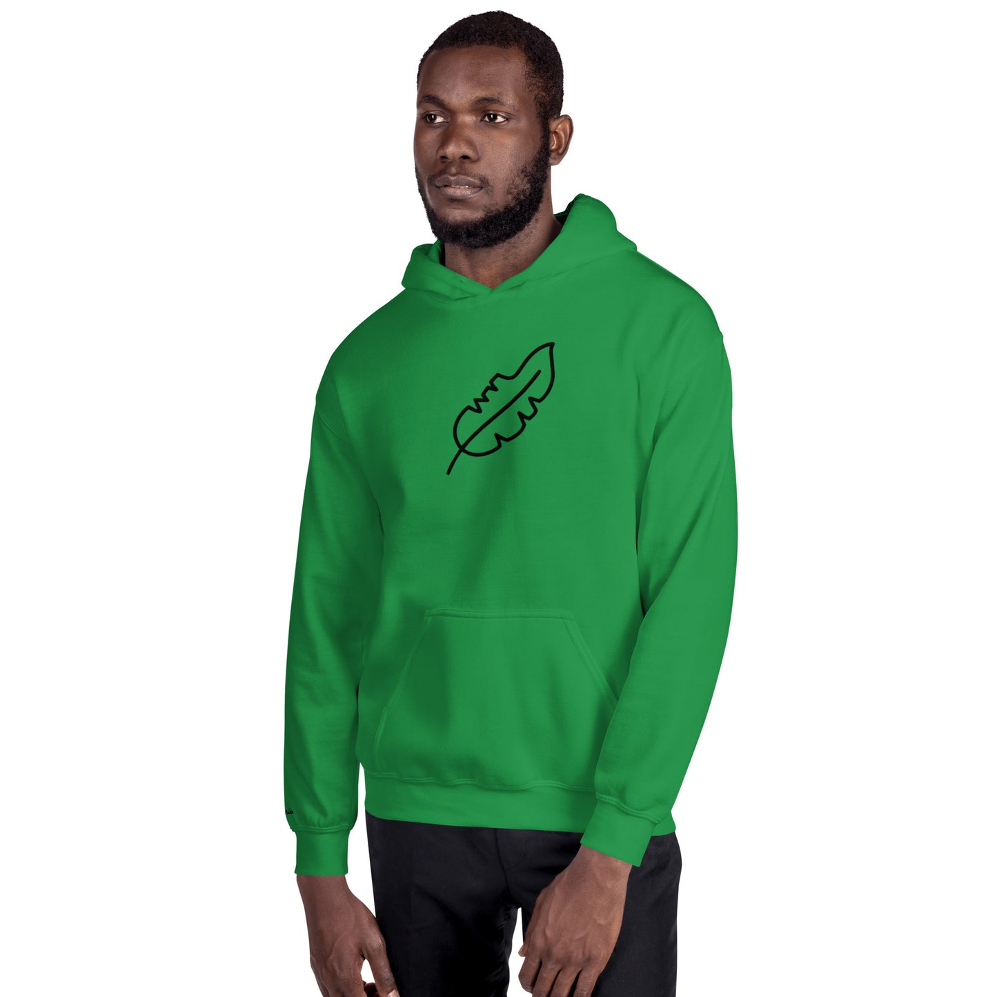 Feather Unisex Hoodie (Black)