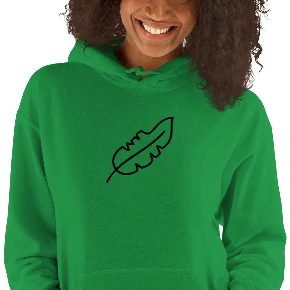 Feather Unisex Hoodie (Black)