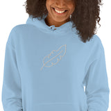 Feather Unisex Hoodie (White)