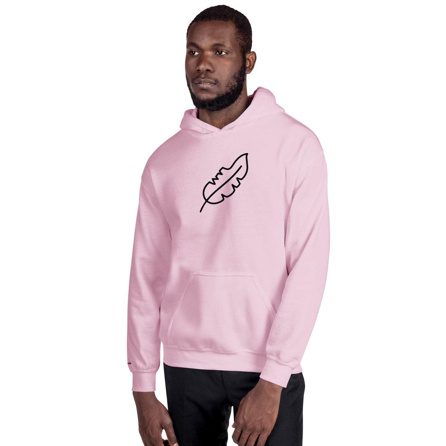 Feather Unisex Hoodie (Black)