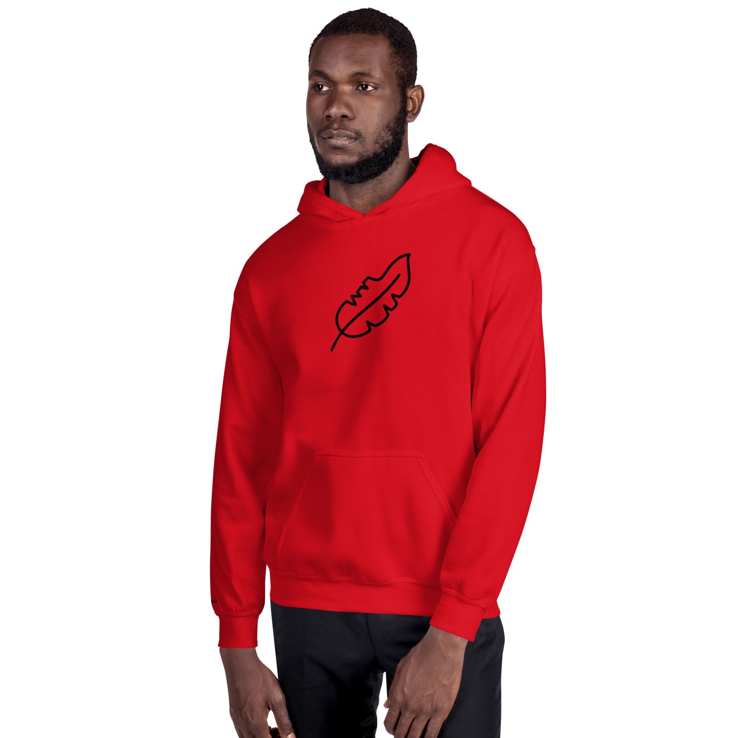 Feather Unisex Hoodie (Black)